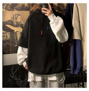 High Street Pullover – Fake Two-Piece Winter Hoodie.