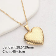 Openable Photo Picture Locket Necklace Valentine's Day DIY Necklace Floral Heart Necklace Friendship Necklace
