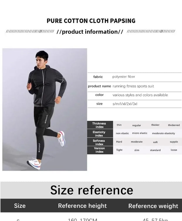 Sports Suits Men's Fitness