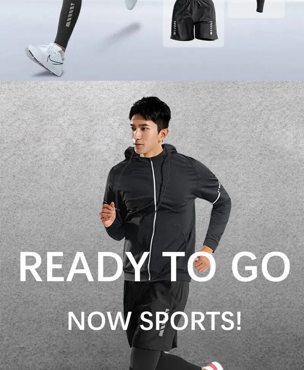 Quick-Dry Athletic Suit for Men–Training & Running