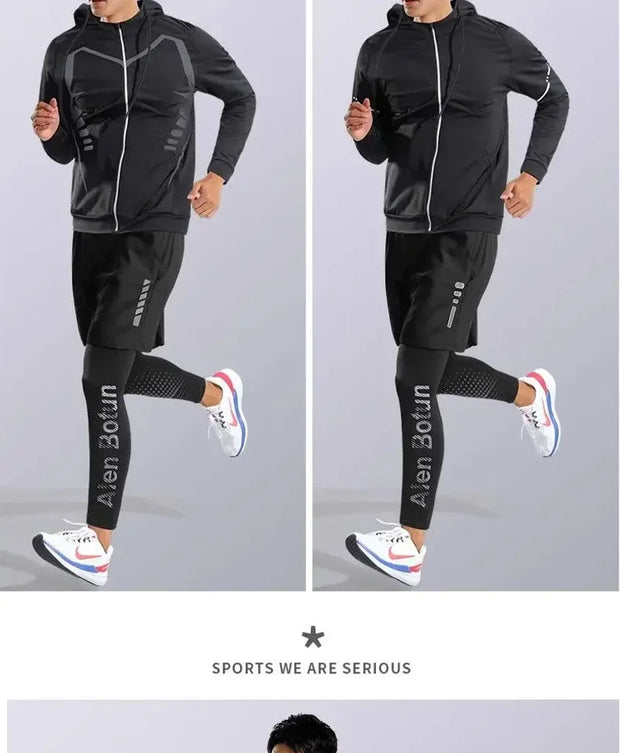 Quick-Dry Athletic Suit for Men–Training & Running