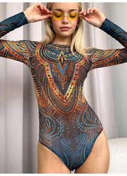 2025 Fashion Sexy Swimsuit 3d Digital Printing Women's Swimsuit Bikini Suit Long Sleeve Sun Protection Surfing Swimsuit Bathing