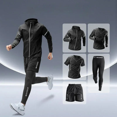 Quick-Dry Athletic Suit for Men–Training & Running