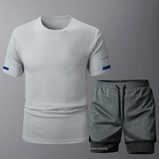 Men's Sportwear 2 PCS Sets Men Sports Quick Drying Running Sets Tracksuit Sport Suits Joggers Training Gym Fitness Workout Suits