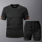 Men's Sportwear 2 PCS Sets Men Sports Quick Drying Running Sets Tracksuit Sport Suits Joggers Training Gym Fitness Workout Suits