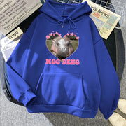 Girls’ Cartoon Hippo Hoodie