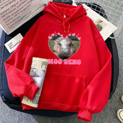 Girls’ Cartoon Hippo Hoodie
