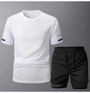 Men's Sportwear 2 PCS Sets Men Sports Quick Drying Running Sets Tracksuit Sport Suits Joggers Training Gym Fitness Workout Suits