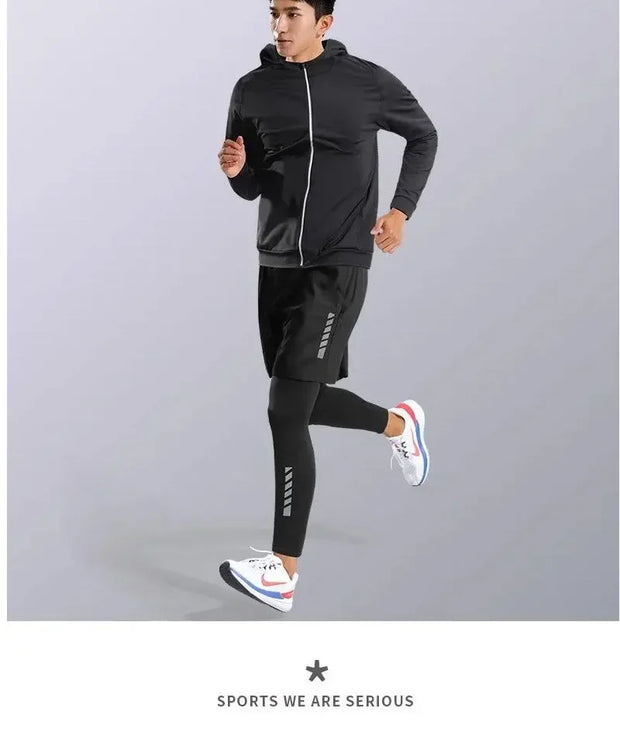 Quick-Dry Athletic Suit for Men–Training & Running