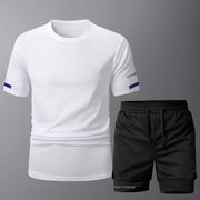 Men's Sportwear 2 PCS Sets Men Sports Quick Drying Running Sets Tracksuit Sport Suits Joggers Training Gym Fitness Workout Suits